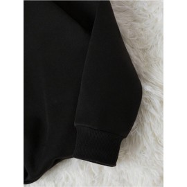 Women'S Tiana Graphic Sweatshirt - Green Casual Crew Neck with 