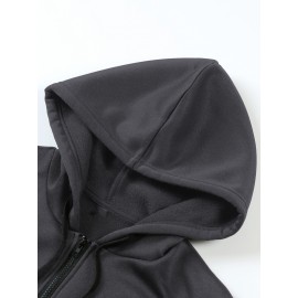 New Disney Tinker Bell Fairy Print Double-Sided Design, Women's Hooded Sweatshirt with Zipper and Drawstring, Long Sleeve Round Neck Pullover Hoodie - Stylish Casual Versatile Long Sleeve Hoodie with Dual Pockets