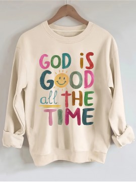 [Soft Christian Sweatshirt] Soft Women's Beige Christian Sweatshirt | Inspirational 