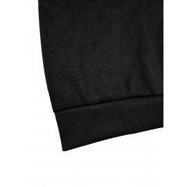 Disney Official Women's Y2K Minnie Mouse Graphic Sweatshirt - Pink with Black & White Polka Dots, Loose-Fit Round Neck Long Sleeve Pullover, Cozy Fall Winter Casual Outfit for Themed Events & Casual Attire