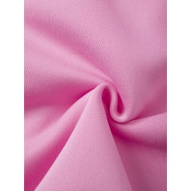 Disney Official Women's Y2K Minnie Mouse Graphic Sweatshirt - Pink with Black & White Polka Dots, Loose-Fit Round Neck Long Sleeve Pullover, Cozy Fall Winter Casual Outfit for Themed Events & Casual Attire