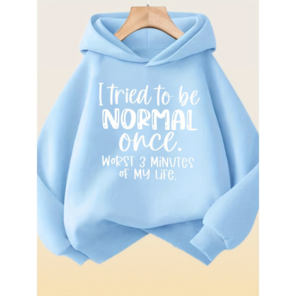 Women's Soft Lavender Funny Sarcastic Quote Hooded Sweatshirt - 